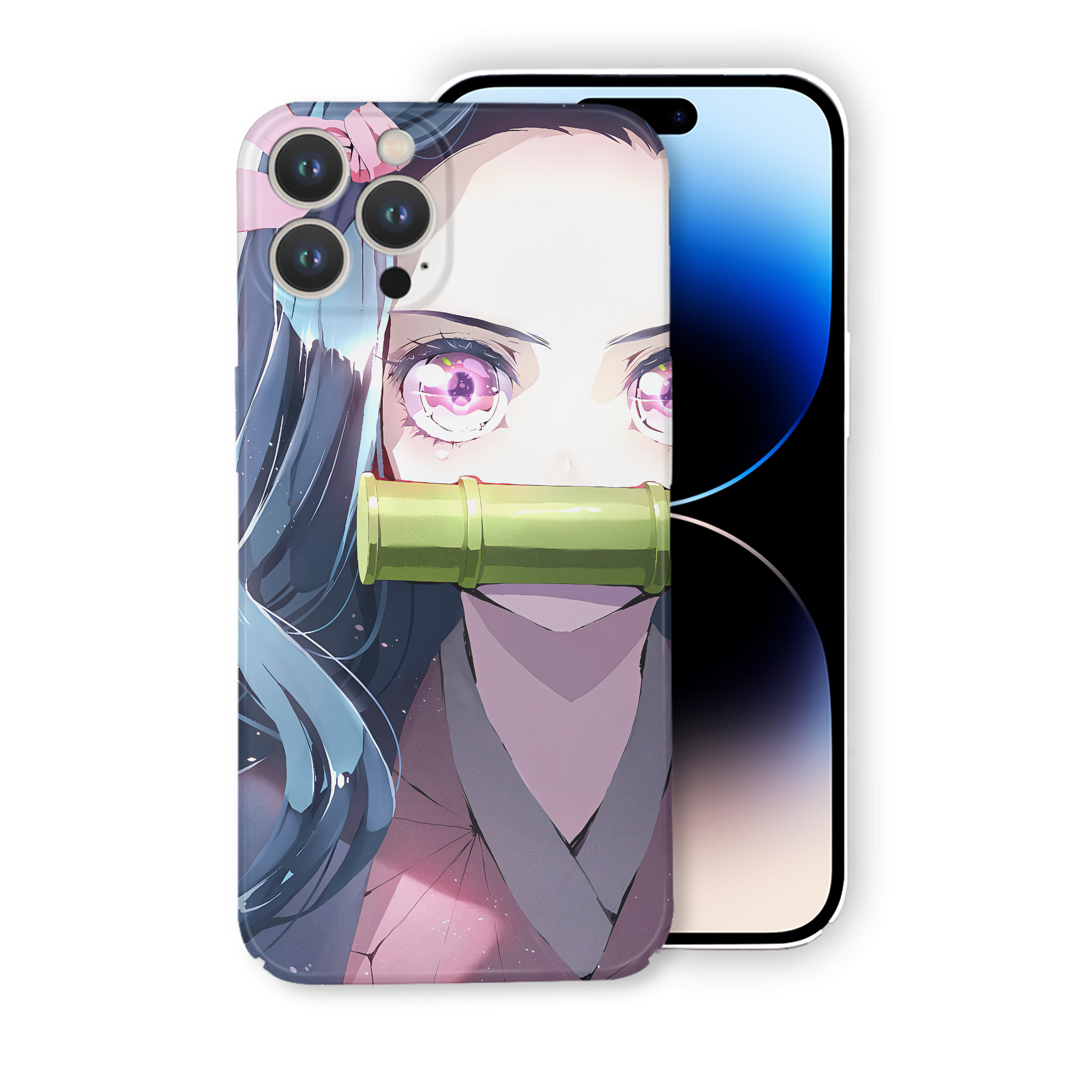 （画像用） 鬼滅の刃（きめつのやいば）竈門 禰󠄀豆子／かまど ねずこ Kamado Nezuko 【iPhone 14シリーズ対応】ハードケース